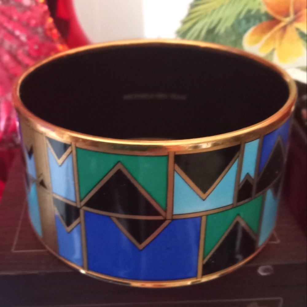 Michaela frey wide bangle enamelbracelet